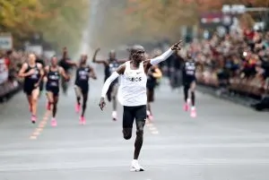 Eliud Kipchoge becomes the first man to run Marathon in under 2hrs